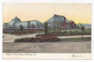 Pittsburgh PA Phipps Conservatory Illustrated Postal Card Co