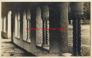 OR, Eugene, Oregon, RPPC, University Architecture Columns, 1929 PM, Photo