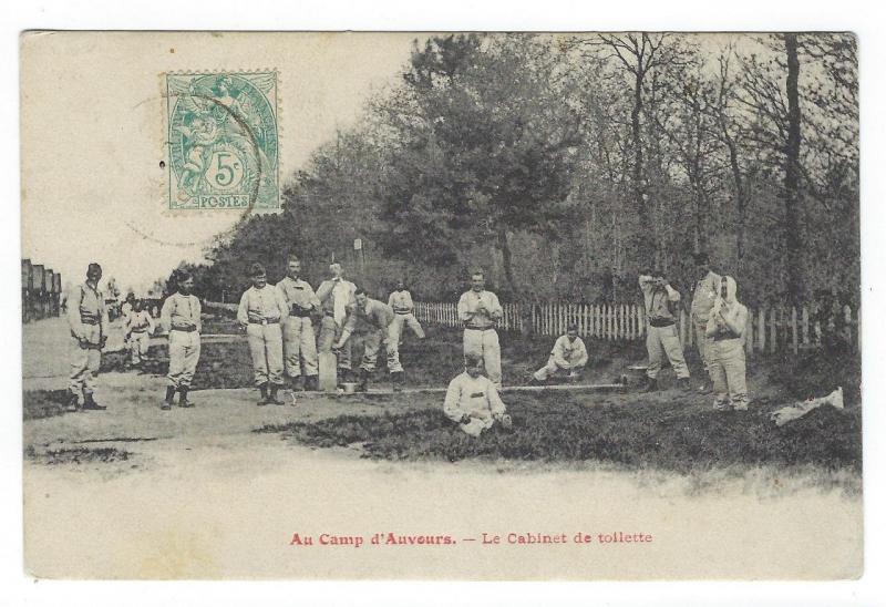 France Photo Postcard - Au Camp d'Auvours - Cabinet De Tollette (NN162)