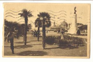 Nice Old Postcard The Albert 1st Gardens and the palace pier