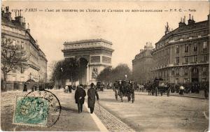 CPA PARIS 16e Arc de Triomphe de l'Etoile Avenue du Bois de Boulogne (324964)