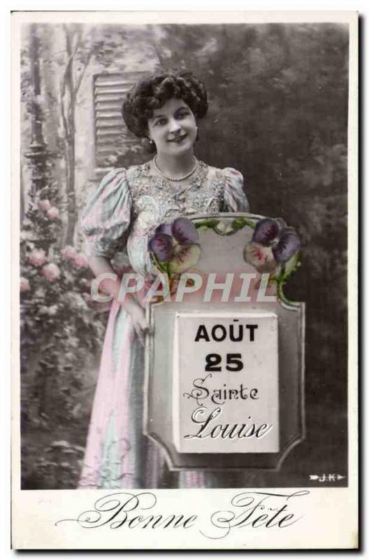 Old Postcard Fantaisie Louise Surname