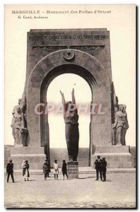 Old Postcard Marseille Monument Hairy d & # 39Orient