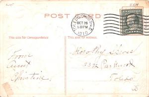 Halloween Post Card Old Vintage Antique 1910