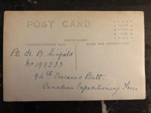 Mint Canada BW Real picture Postcard Pte H B Sinfield Maple Leaf Had Badge