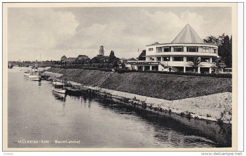 MULHEIM, Germany, 1900-1910's; Ruhr Wassertahnhof