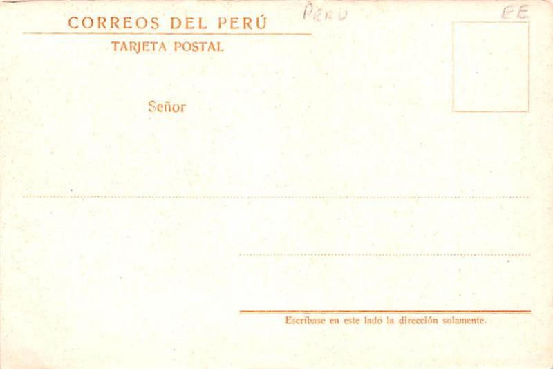 Peru Old Vintage Antique Post Card Avenida de Malambo Unused