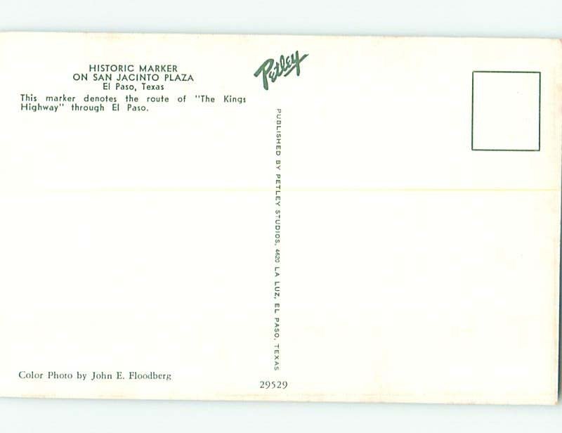 Pre-1980 MONUMENT SCENE El Paso Texas TX AE7520