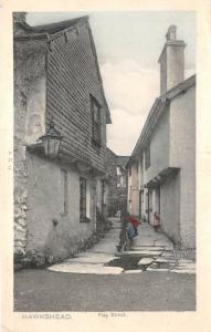 uk4006 hawkshead flag street real photo  uk Cumbria