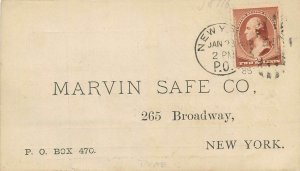 Advertising Marvin Save Co. Key Checks 265 Broadway New York City Pioneer 1885 