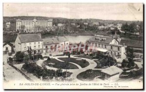 Old Postcard Bagnoles De L Orne General view Gardens Taking the Hotel de Paris