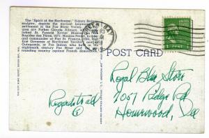 Green Bay, Wisconsin to Homewood, Illinois 1951 PC, Spirit of the Northwest