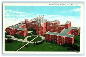 New University Hospital Iowa City IA Iowa  Postcard (T22)