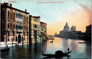 Postcard Italy Venice Grand Canal toward Santa Maria Salute
