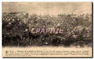 Old Postcard Panorama of the Battle of Waterloo Napoleon