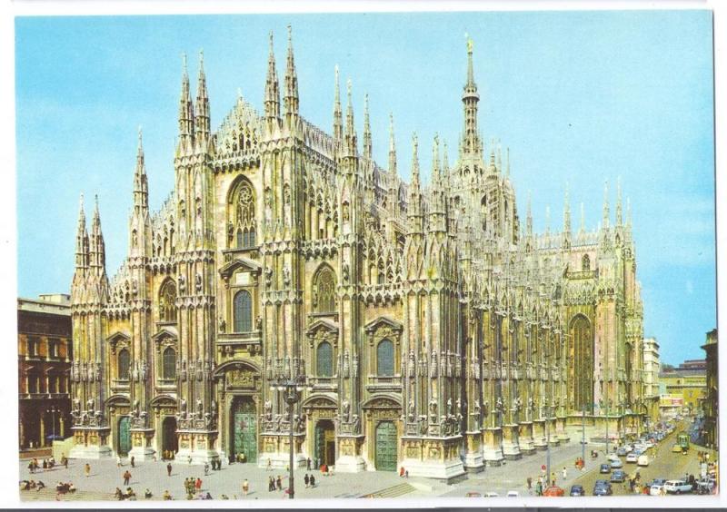 Italy Milan Il Duomo Cathedral 4X6 Postcard