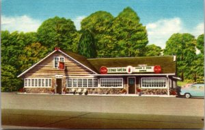 Linen Postcard Cedar Tavern and Cafe in Cedar Hill, Missouri