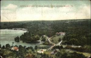 WILKES-BARRE PA Bird's Eye View of Bear Creek c1910 Postcard