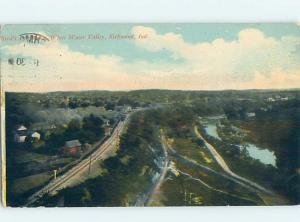 Divided-Back WATER SCENE Richmond Indiana IN hp8910