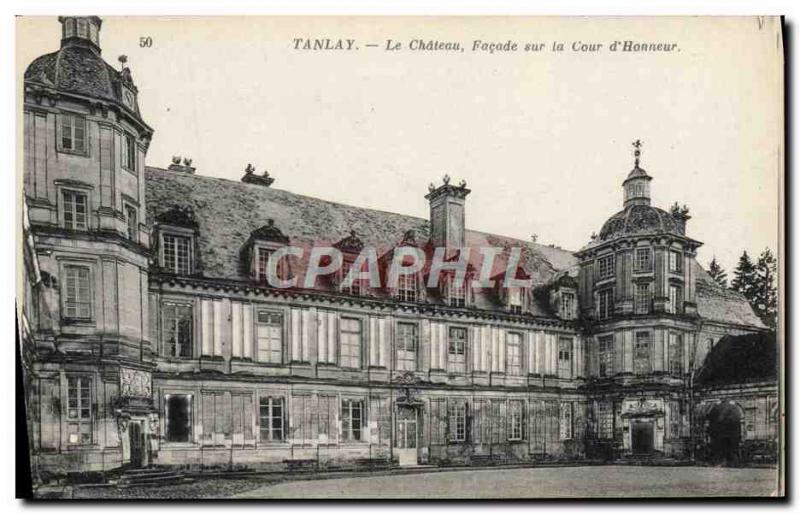 Old Postcard Tanlay Chateau On The Court Facade D & # 39Honneur