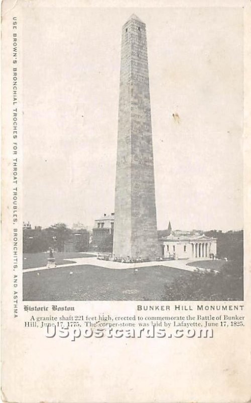 Bunker Hill Monument - Charlestown, Massachusetts MA  