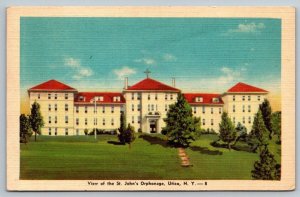 Vintage New York Postcard -  St. John's Orphanage    Utica