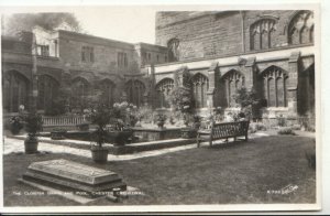 Cheshire Postcard - The Cloister Garth and Pool - Chester Cathedral - Ref 21234A