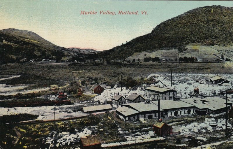 Marble Valley Rutland, Vermont VT Panorama UNP Unused DB Postcard T10