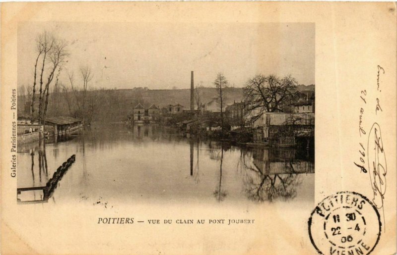 CPA POITIERS Vue du Clain au Pont Joubert (982875)