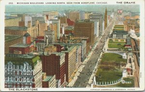 USA Michigan Boulevard Looking North Chicago Illinois Vintage Postcard 03.57