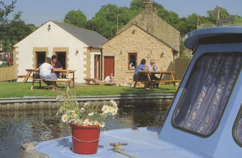 Canalside Craft Centre Galgate Lancaster Canal Postcard