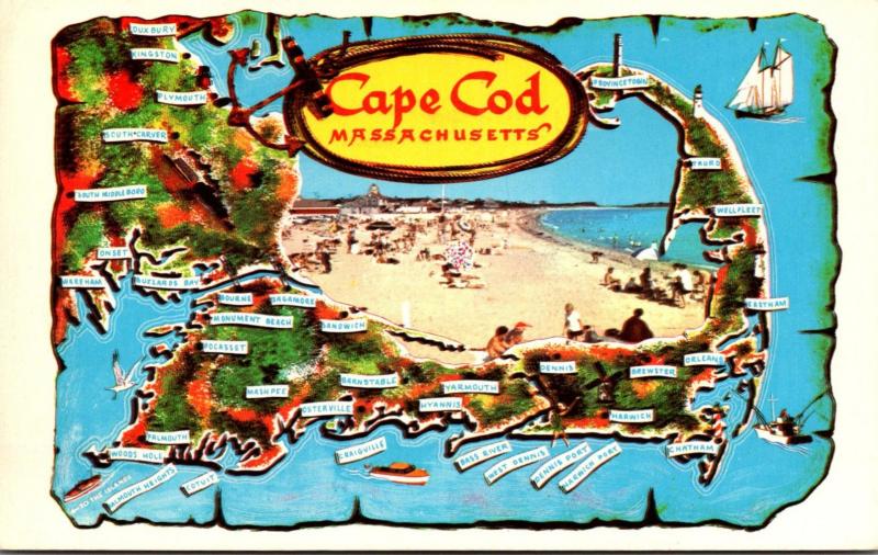 Massachusetts Cape Cod Map