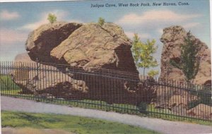 Connecticut New Haven Judges Cve West Rock Park 1940 Curteich