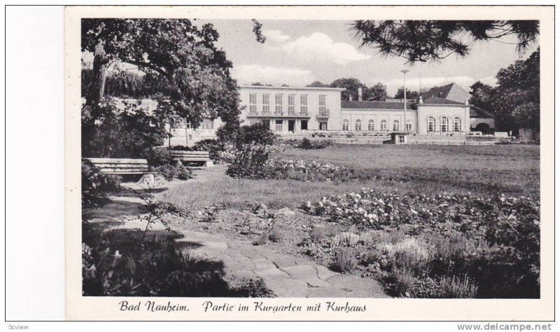 RP; Bad Nauhem, Partie im Kurgarten mit Kurhaus, Hesse, Germany, 10-20s