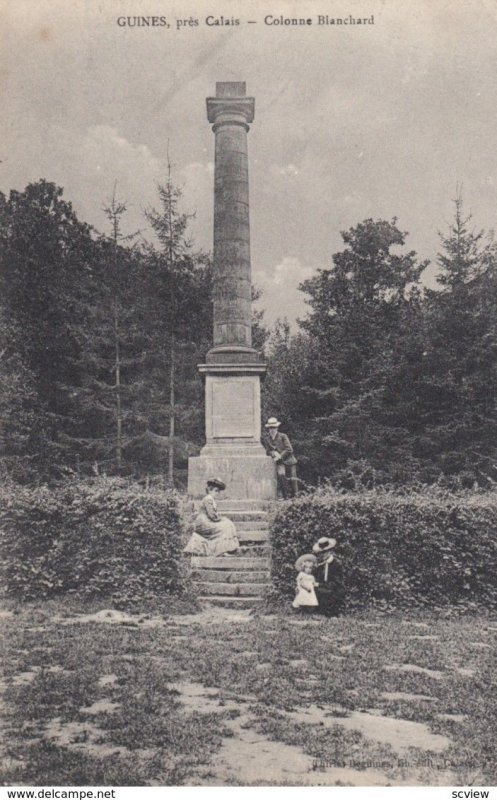 GUINES,France,1900-1910s, Pres Calais - Colonne Blanchard