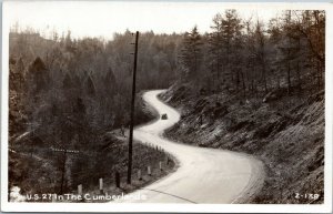 US 27 in the Cumberlands rppc postcard Devolite Peerless