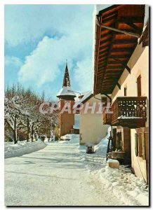 Modern Postcard St Cergue Switzerland Church