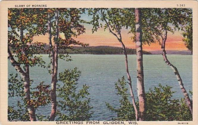 Wisconsin Greetings From Glidden 1942