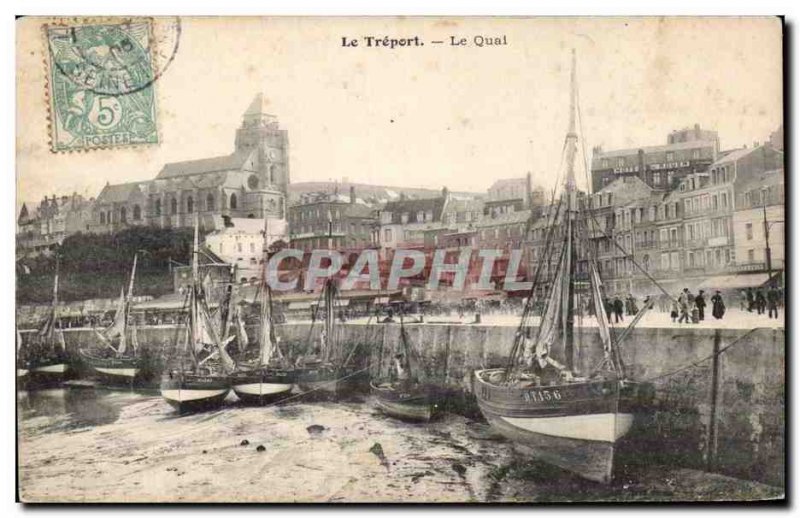 Le Treport - Le Quai - Old Postcard