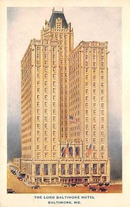 Lord Baltimore Hotel Baltimore, Maryland MD Postcards