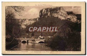 The area of ​​& # 39Arbois Old Postcard The Cuisance the Boards The Rocks...