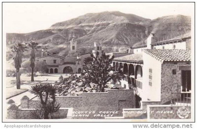 California Death Valley Scottys Castle And Guest House Real Photo