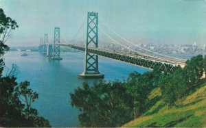 USA San Francisco Oakland Bay Bridge California Vintage Postcard 07.15
