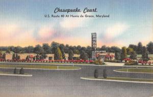Havre De Grace Maryland Chesapeake Court Street View Antique Postcard K49651