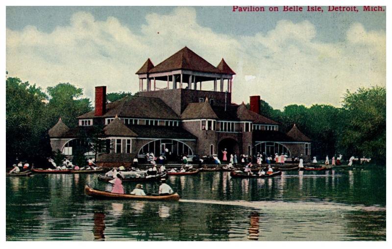 Michigan  Detroit ,Pavilion on Belle Isle