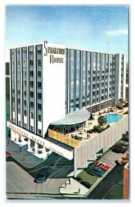 DAYTON, OH Ohio ~ Roadside STRATFORD HOUSE Hotel  c1960s  Cars Postcard