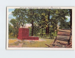 Postcard One Of The Wiener Roasters In Deming Park, Terre Haute, Indiana