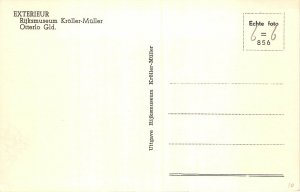 Lot 48 exterieur rijksmuseum kroller muller otterlo netherlands real photo