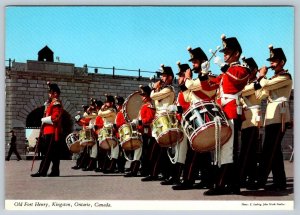 Drums Of The Fort Henry Guard, Kingston, Ontario, Chrome Postcard #1
