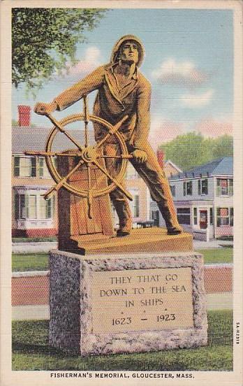 Massachusetts Gloucester Fishermans Memorial 1944